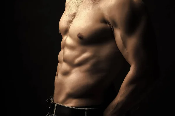 Muscular male torso — Stock Photo, Image