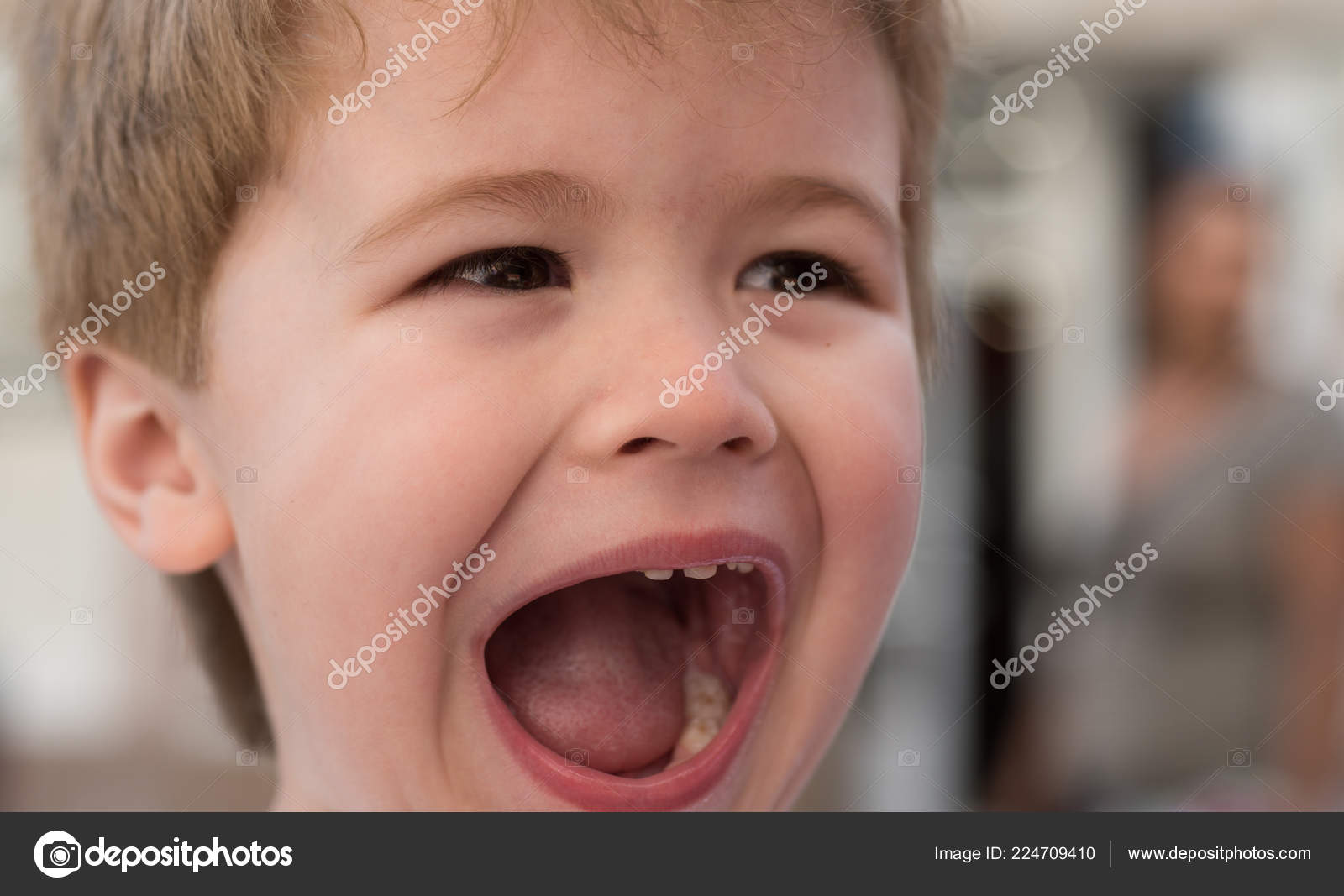 Feeling Free To Do Anything Little Child With Stylish Haircut
