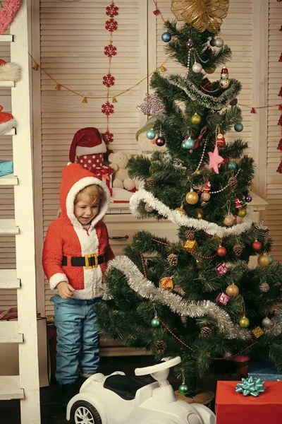 Noel Baba çocuk Noel ağacı süsleme. — Stok fotoğraf