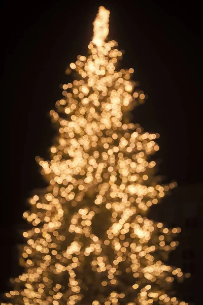 New year tree blurry sparkling. — Stock Photo, Image