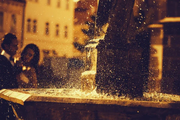 Air mancur kota yang indah — Stok Foto