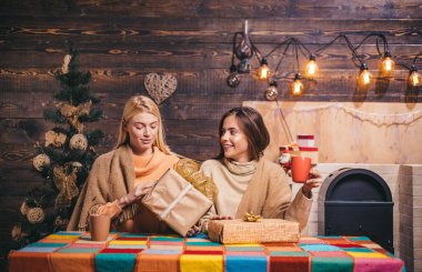 Mutlu Noeller ve mutlu yeni yıl. Xmas arka plan. Öğrenci parti.