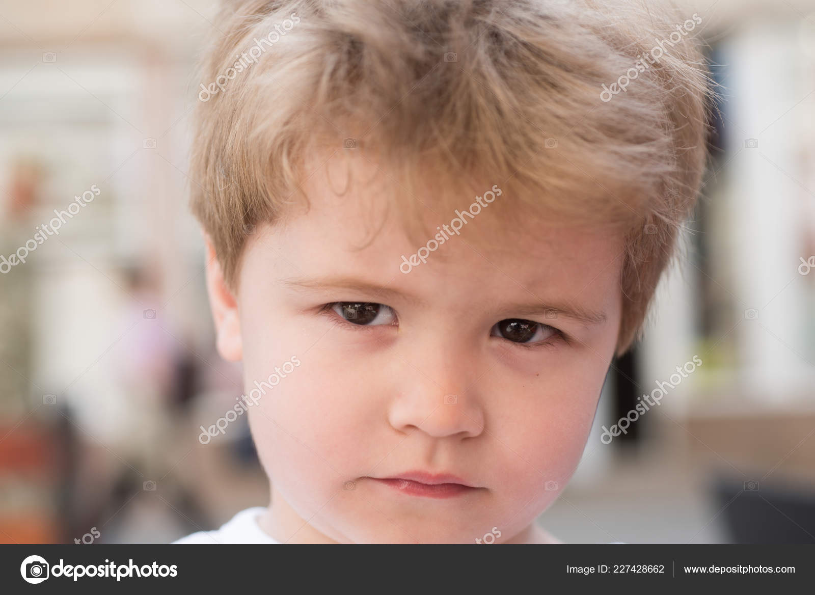 Oh No Little Child With Stylish Haircut Little Child With Short