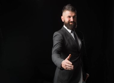 El sıkışma, iş adamı ile el sallamak. Hoş geldiniz el sıkışma. Hoş geldiniz iş.