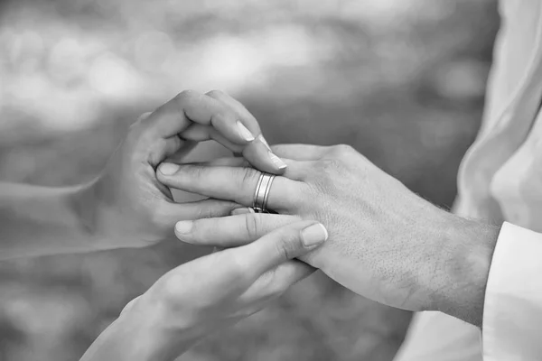 结婚戒指仪式 — 图库照片