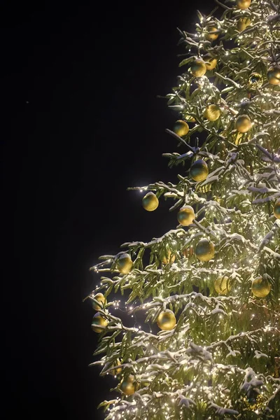 Decoración e iluminación de guirnalda . — Foto de Stock