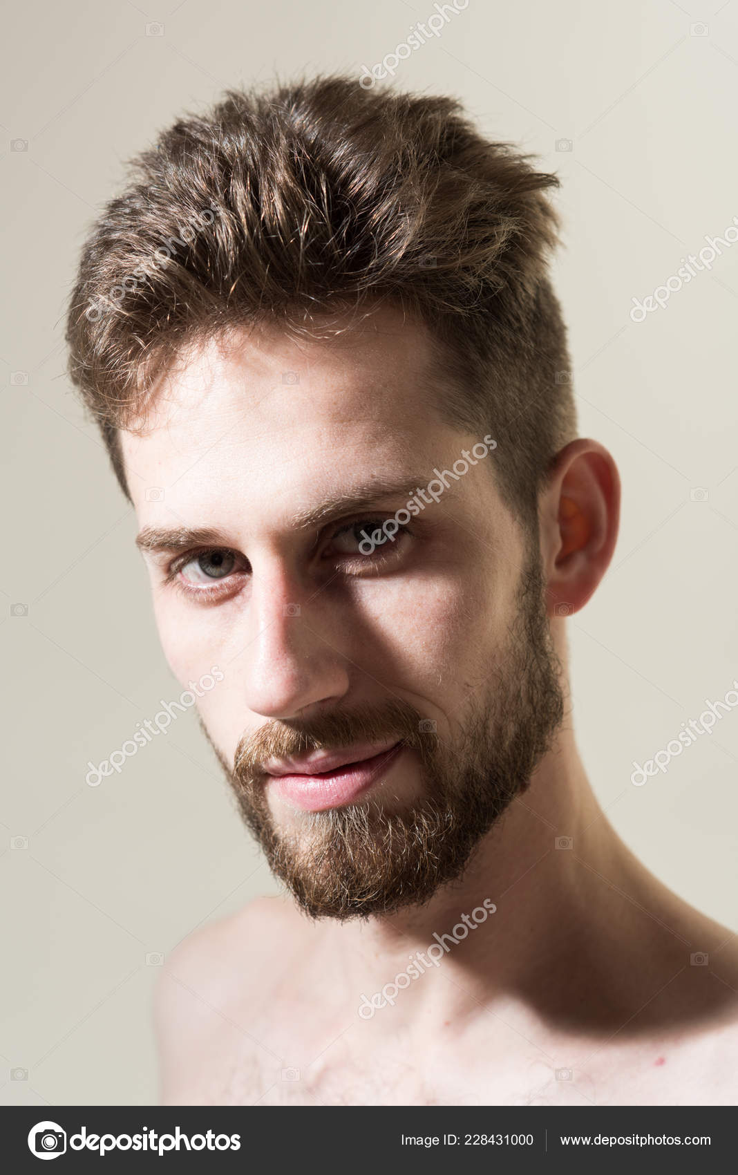 The beard style to suit both his face and his personality. Mens hair grooming. Barber shop. Man in morning after wakeup. Bearded man needs beard barber. Personal grooming and morning routine Stock The beard style to suit both his face and his personality. Mens hair grooming. Barber shop. Man in morning after wakeup. Bearded man needs beard barber. Personal grooming and morning routine Stock
