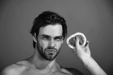 el çökme ile yaratıcı moda makyaj, greyfurt vitamini