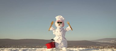 Kış partisi ve pişirme.