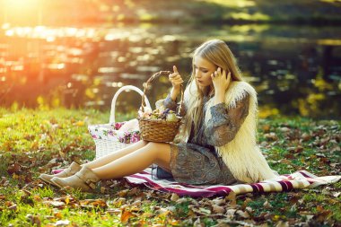 Piknik genç kız
