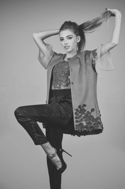 Moda model poz Studio, güzellik