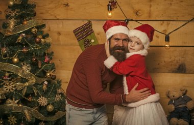 Yeni yıl küçük kız ve erkek, peri masalı.