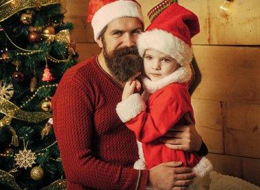 Yeni yıl küçük kız ve erkek, peri masalı.