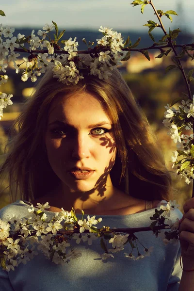 Tavaszi lány. — Stock Fotó