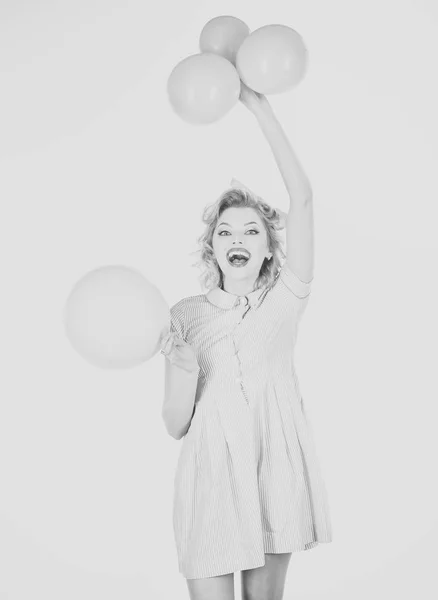 Pin up με μπαλόνια — Φωτογραφία Αρχείου