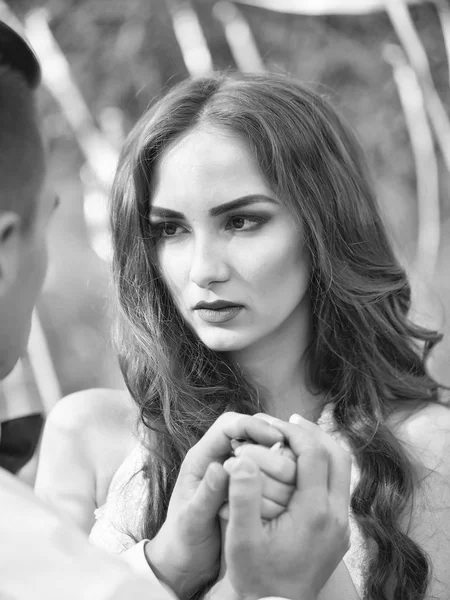 Sensual wedding couple — Stock Photo, Image