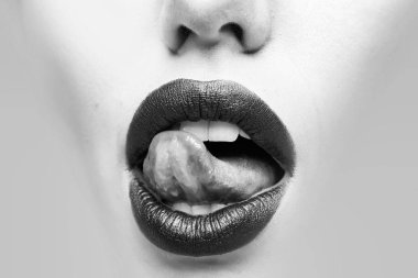 kadın seksi dudaklar