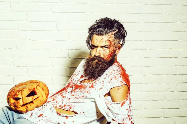 Cadılar Bayramı Balkabağı zombi adam