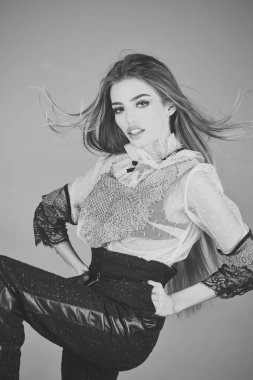 Moda model poz Studio, güzellik.