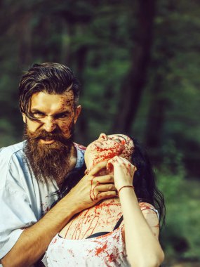 Halloween çift kan ile