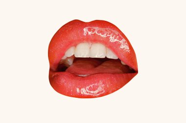 Bir gülümseme ile tebrik. Botox tedavisi. Seksi dudaklar. Seksi kadın beyaz bir gülümseme ile. Dudaklar için silikon enjeksiyonu. Silikon diş diş telleri. Diş Bakımı. Botox ve dolgu. Makyaj gibi son dokunuş olduğunu