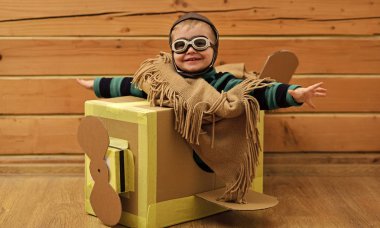 Pilot seyahat, airdrome, hayal gücü.