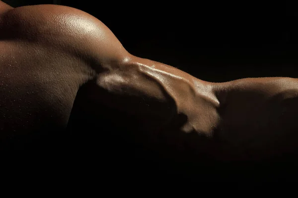 Male muscle closeup — Stock Photo, Image