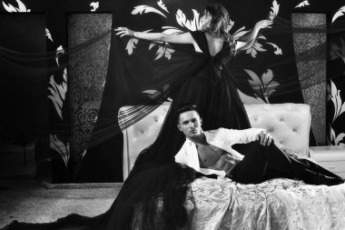 zarif seksi genç Çift