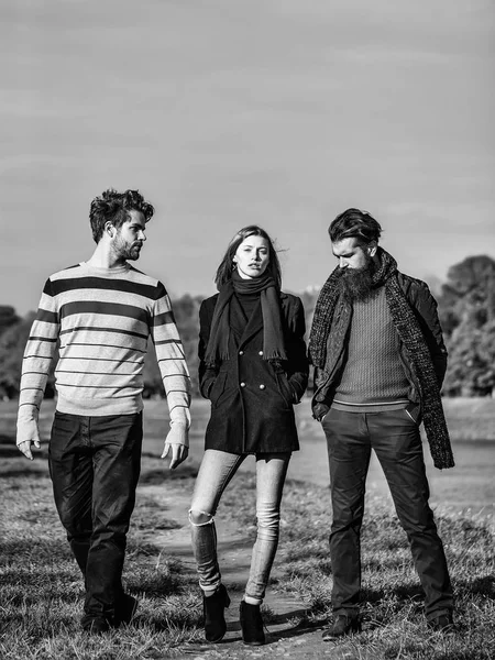 Gençler sonbahar Park