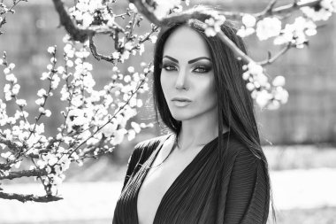 Kadın bahar bloom ile