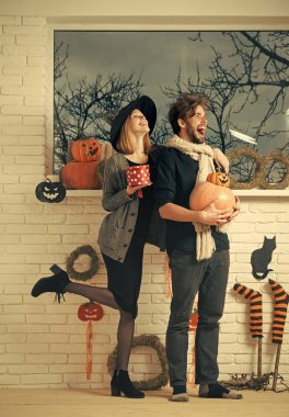 Cadılar Bayramı mutlu tatil kutlama kavramı