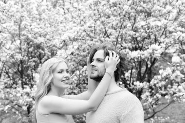 Manolya çiçek Bahar, yaz, erkek ve kadın ile Bahçe