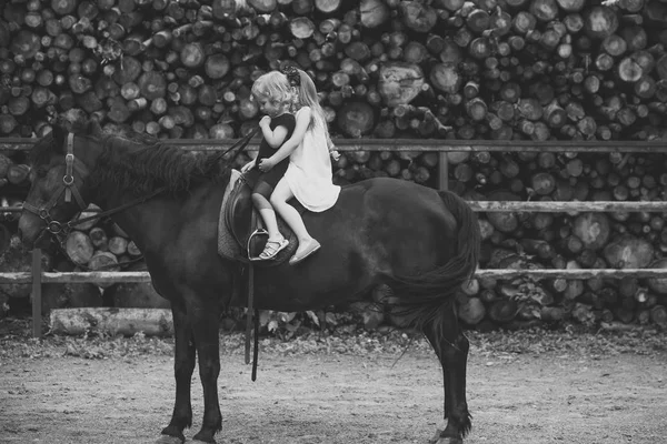 Terapia equina, concepto de recreación — Foto de Stock