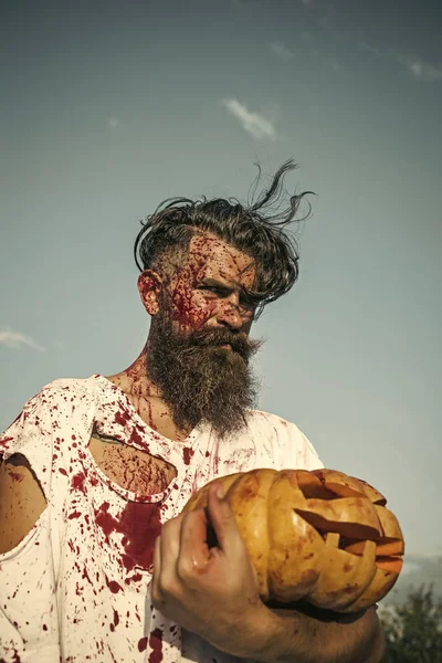 Soldado de guerra de Halloween o víctima — Foto de Stock