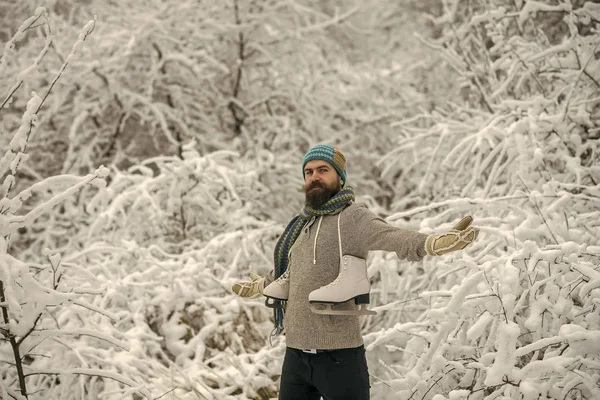 Kış aylarında Cilt Bakımı ve sakal Bakımı. — Stok fotoğraf