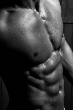 Seksi erkek şehvetli çıplak gövde