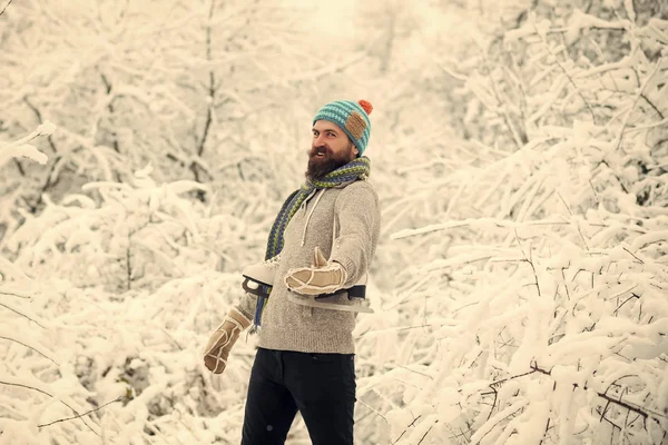 Kış aylarında Cilt Bakımı ve sakal Bakımı. — Stok fotoğraf