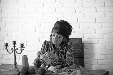 Dikiş ve örgü hobi.