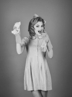 Temizlik, retro tarzı, saflık.