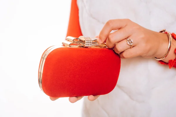 Buy Lavie Women's Gleam Frame Satchel Bag Red Ladies Purse Handbag at  Amazon.in
