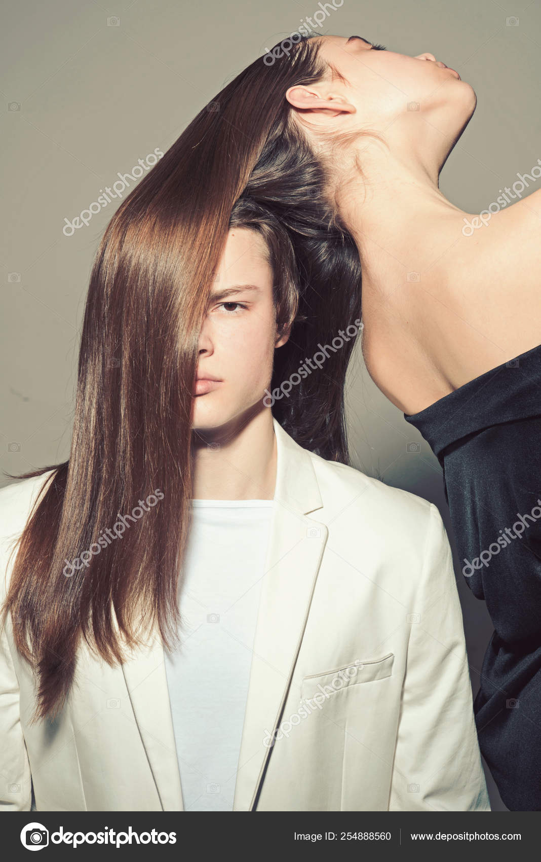 Man And Woman Beauty And Fashion Fashion Couple In Love Hair
