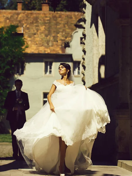 Young sexy woman bride — Stock Photo, Image