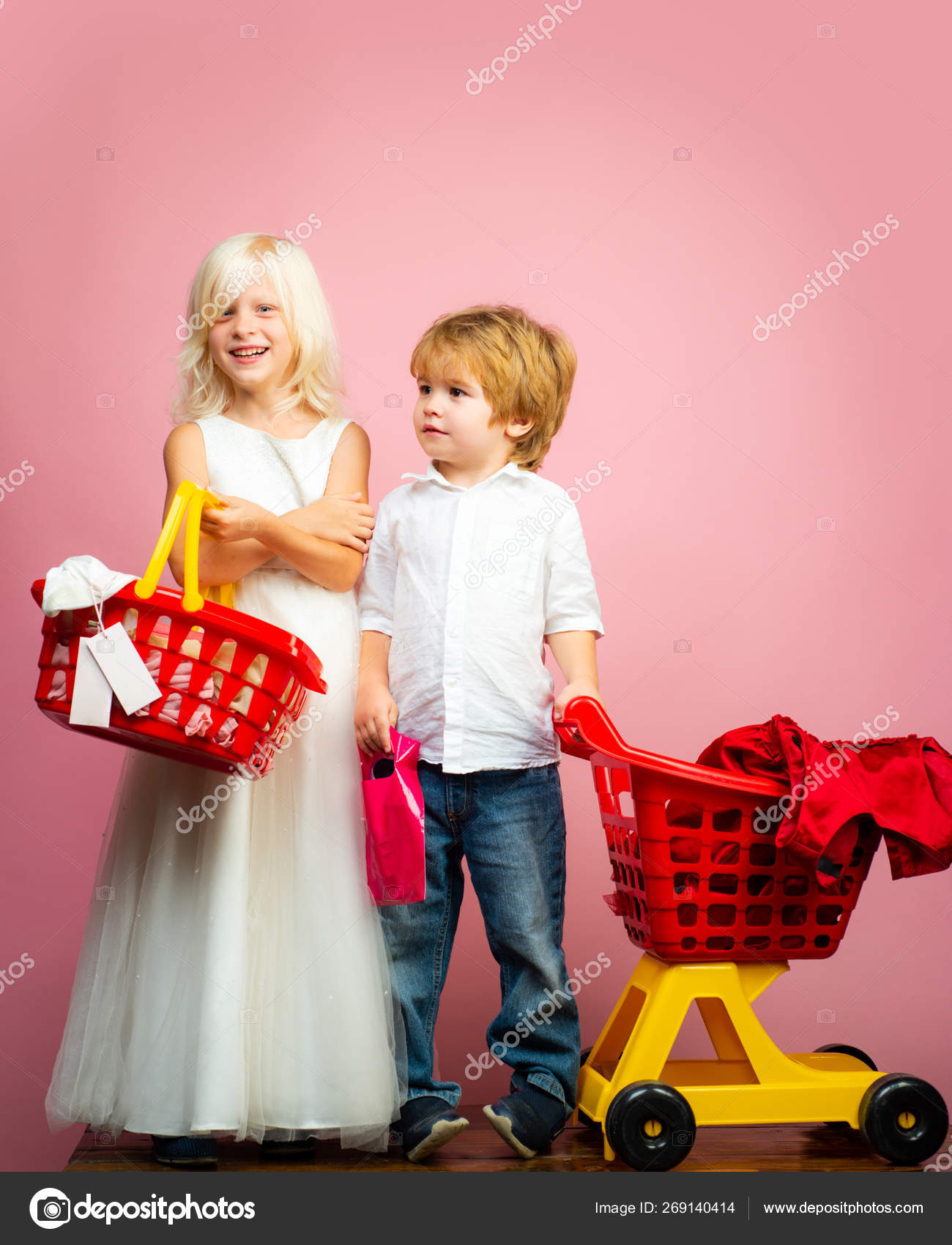 kids plastic shopping cart