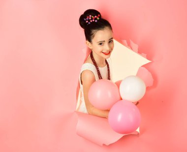 kutlama ve tatil kutlama birhday parti, küçük kız, kopya alanı