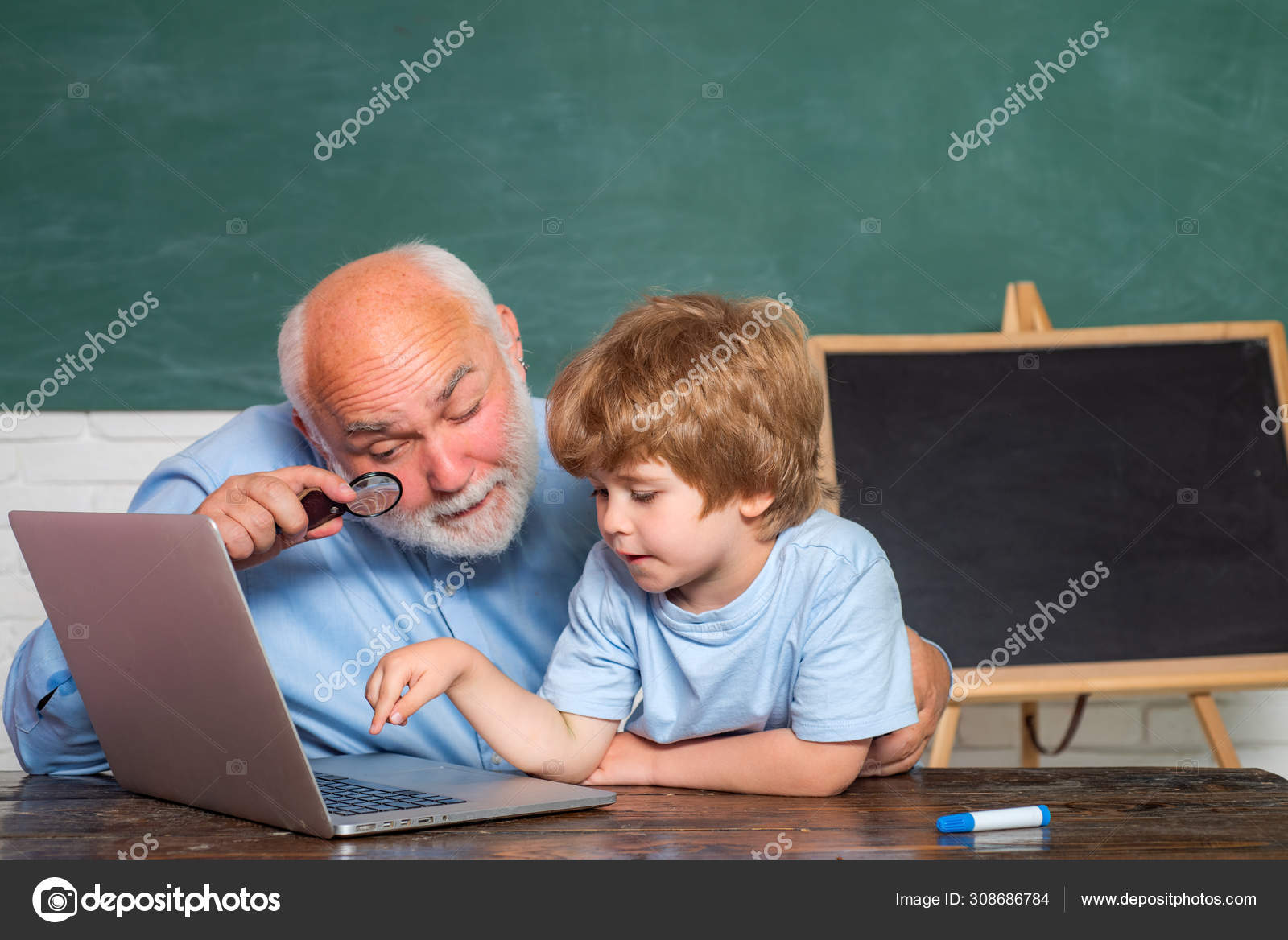 World Teachers Day Portrait Of Confident Old Male Teacher