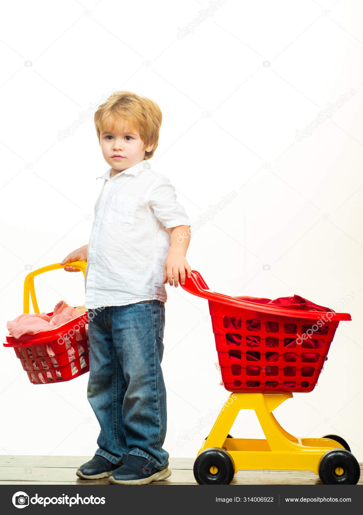 kids shopping basket