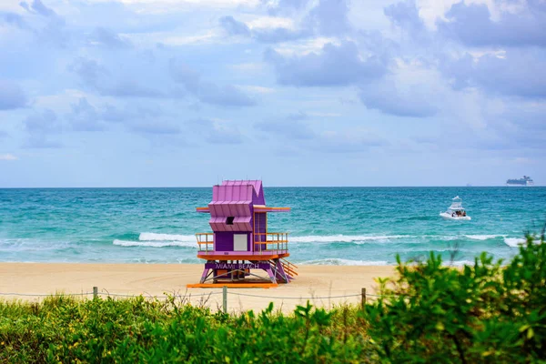 Vista panorámica de Miami South Beach, Florida, EE.UU. Viajes vacaciones océano ubicación concepto . — Foto de Stock