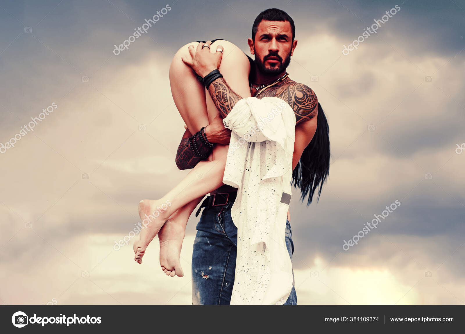 Carry Your Beloved On Your Shoulder I Love You Couple In Love Man In