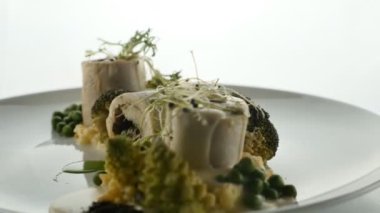Restoran et menüsü. Haute cuisine, yemek konseptine.