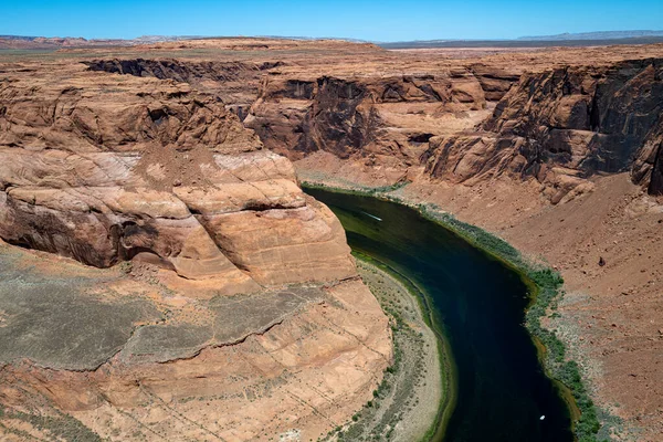 Adventure place. Canyon in Glen Canyon National Recreation Area. Scenic Horseshoe Bend canyon on Colorado River in Arizona.